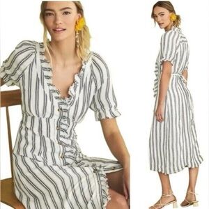 Pilcro Striped Midi Dress